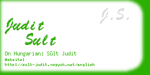 judit sult business card